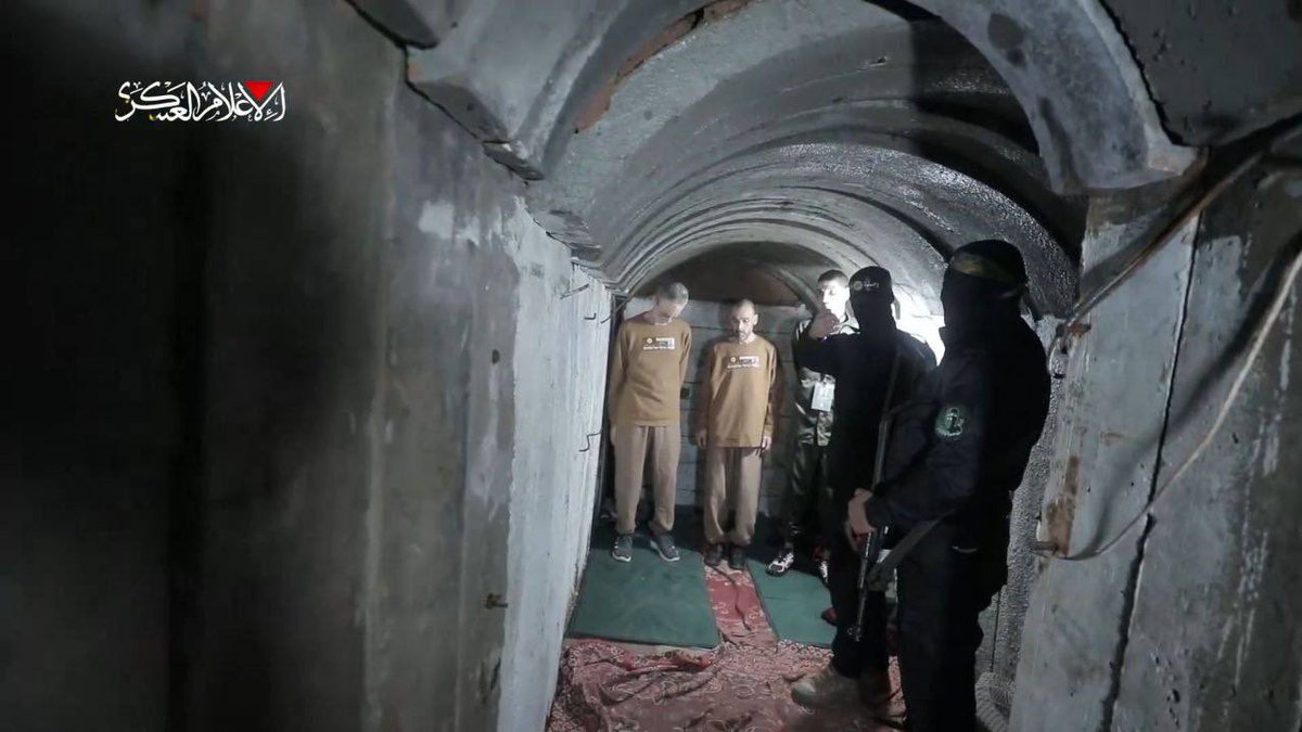 MorEdge_Insight's tweet photo. This is where the three hostages released today were kept just before their release… a tunnel paid for by UNRWA and USAID https://t.co/2SCsK3PQKL