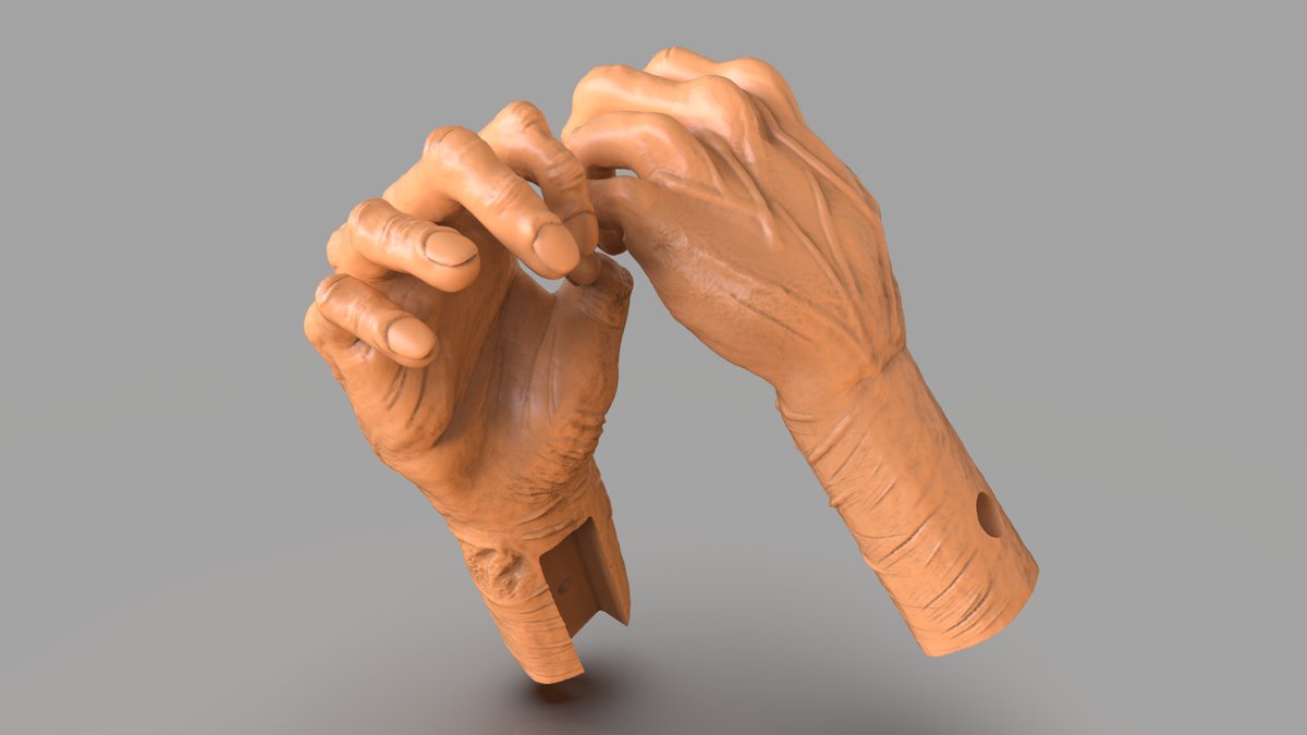 PaburoVIII's tweet photo. A #commission work #hangman hands made for #mechatronic and ready for #3dprint made with #zbrush #maya and #render with #keyshot
#3d #3dart #3dartist #noia #realistic #museum #demon #horror #halloween #atraction #movies #fanart #prop #haunted #fantasy #horrormovies #prision https://t.co/yKVPVTfbyU