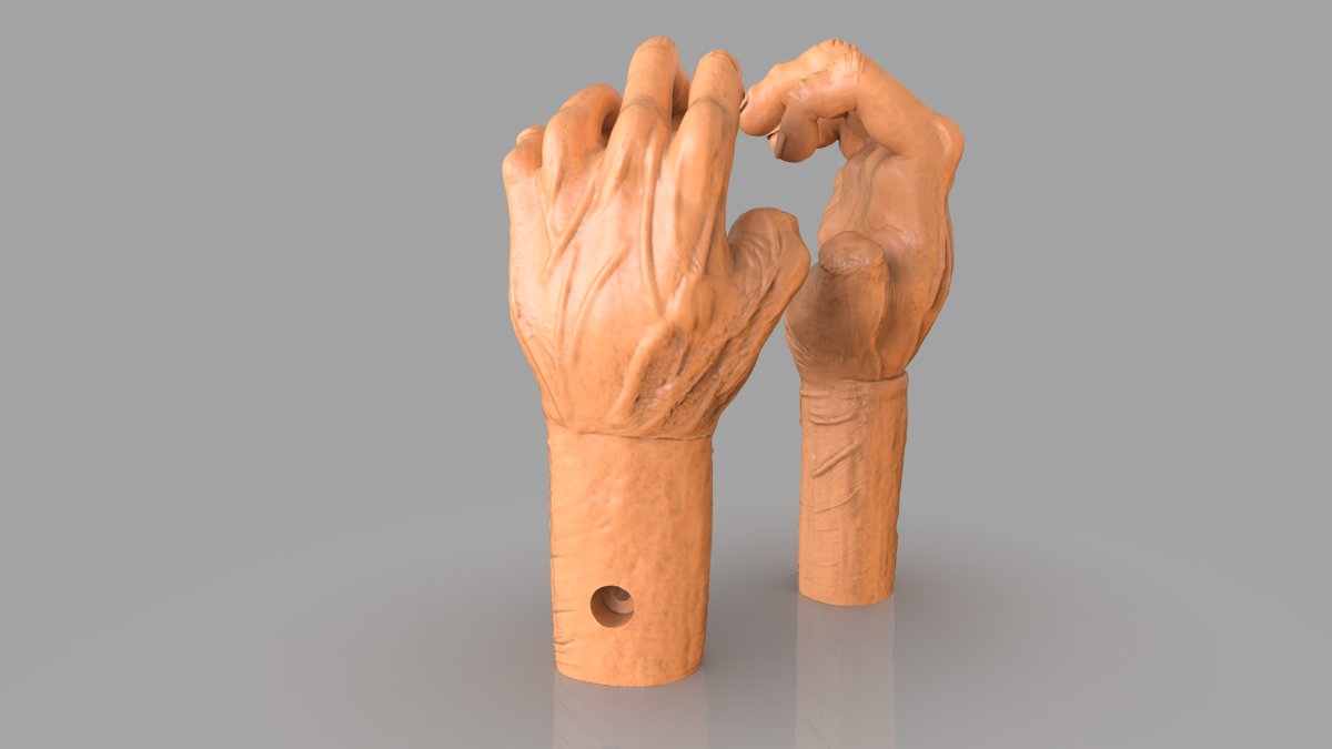 PaburoVIII's tweet photo. A #commission work #hangman hands made for #mechatronic and ready for #3dprint made with #zbrush #maya and #render with #keyshot
#3d #3dart #3dartist #noia #realistic #museum #demon #horror #halloween #atraction #movies #fanart #prop #haunted #fantasy #horrormovies #prision https://t.co/yKVPVTfbyU