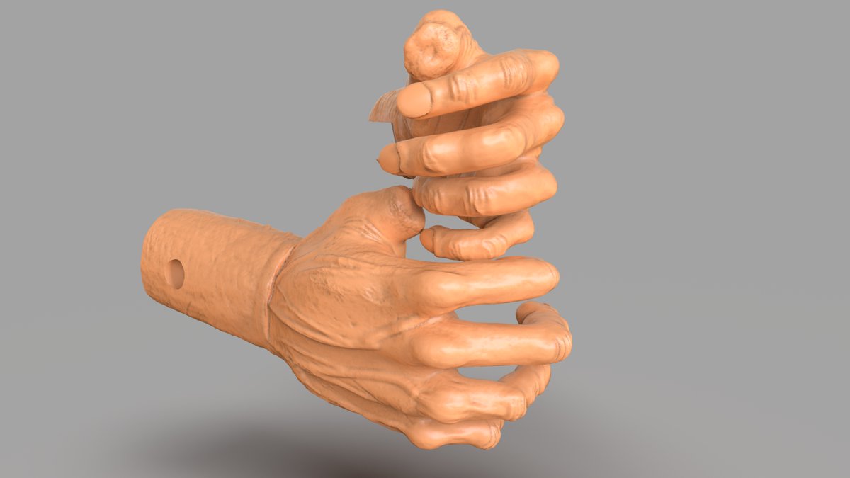 PaburoVIII's tweet photo. A #commission work #hangman hands made for #mechatronic and ready for #3dprint made with #zbrush #maya and #render with #keyshot
#3d #3dart #3dartist #noia #realistic #museum #demon #horror #halloween #atraction #movies #fanart #prop #haunted #fantasy #horrormovies #prision https://t.co/yKVPVTfbyU