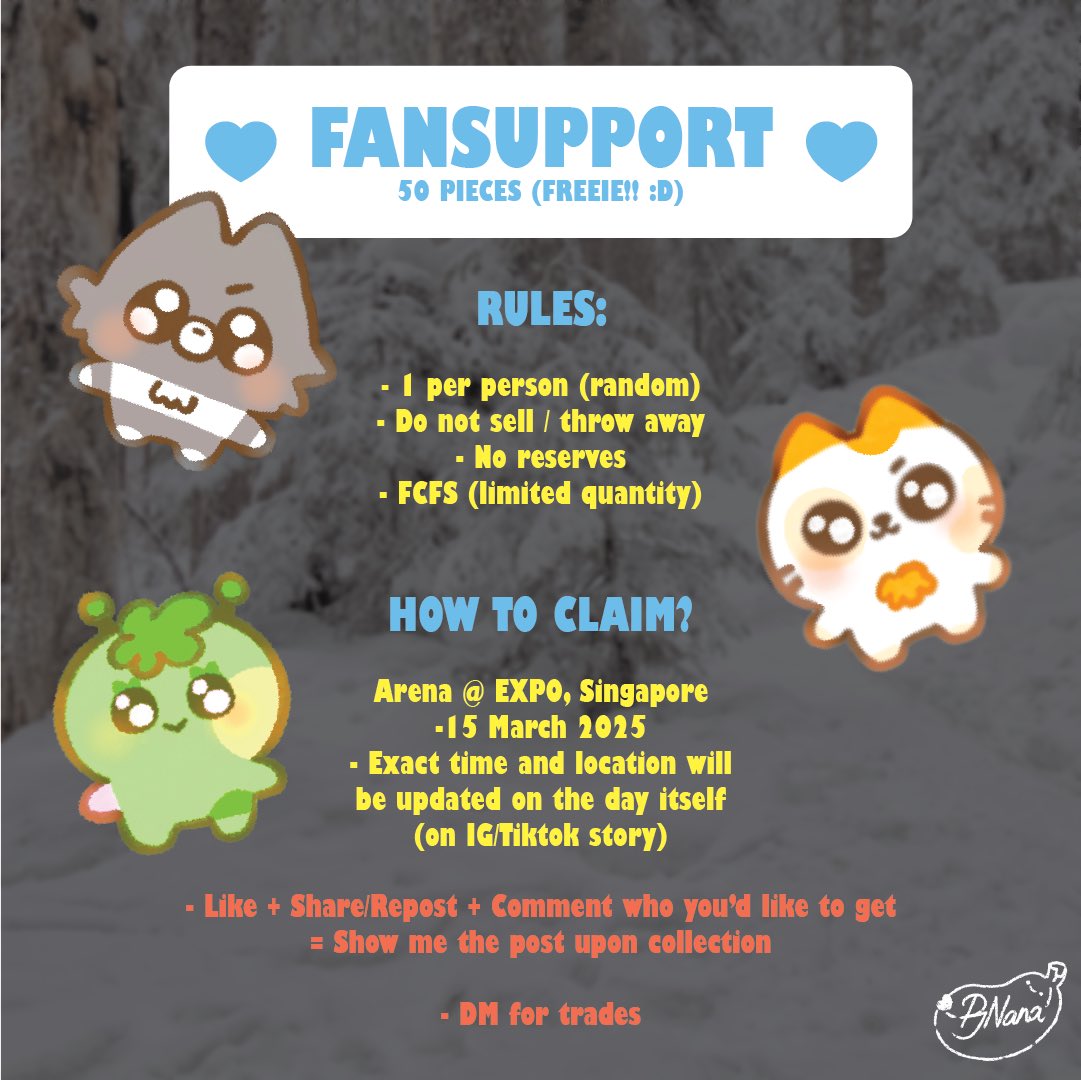 Nana @ BoyNextDoor Tour Knock On Vol. 1 Singapore

✨(∿°○°)∿ 🇸🇬✨

All info in the post above! Please read carefully!
If you have any questions, feel free to DM me! :)

ONEDOOR see you there! 

#BOYNEXTDOOR #보이넥스트도어 #BND
#KNOCK_ON_VOLL1
#KNOCK_ON_VOL_1_SINGAPORE