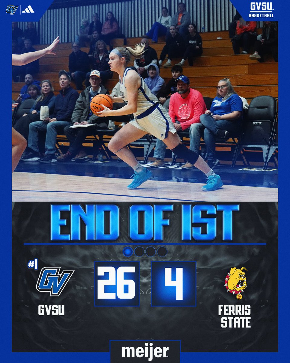 gvsuwbb's tweet photo. Quarter one belongs to the Lakers. 

#AnchorUp https://t.co/i9AABteCCf