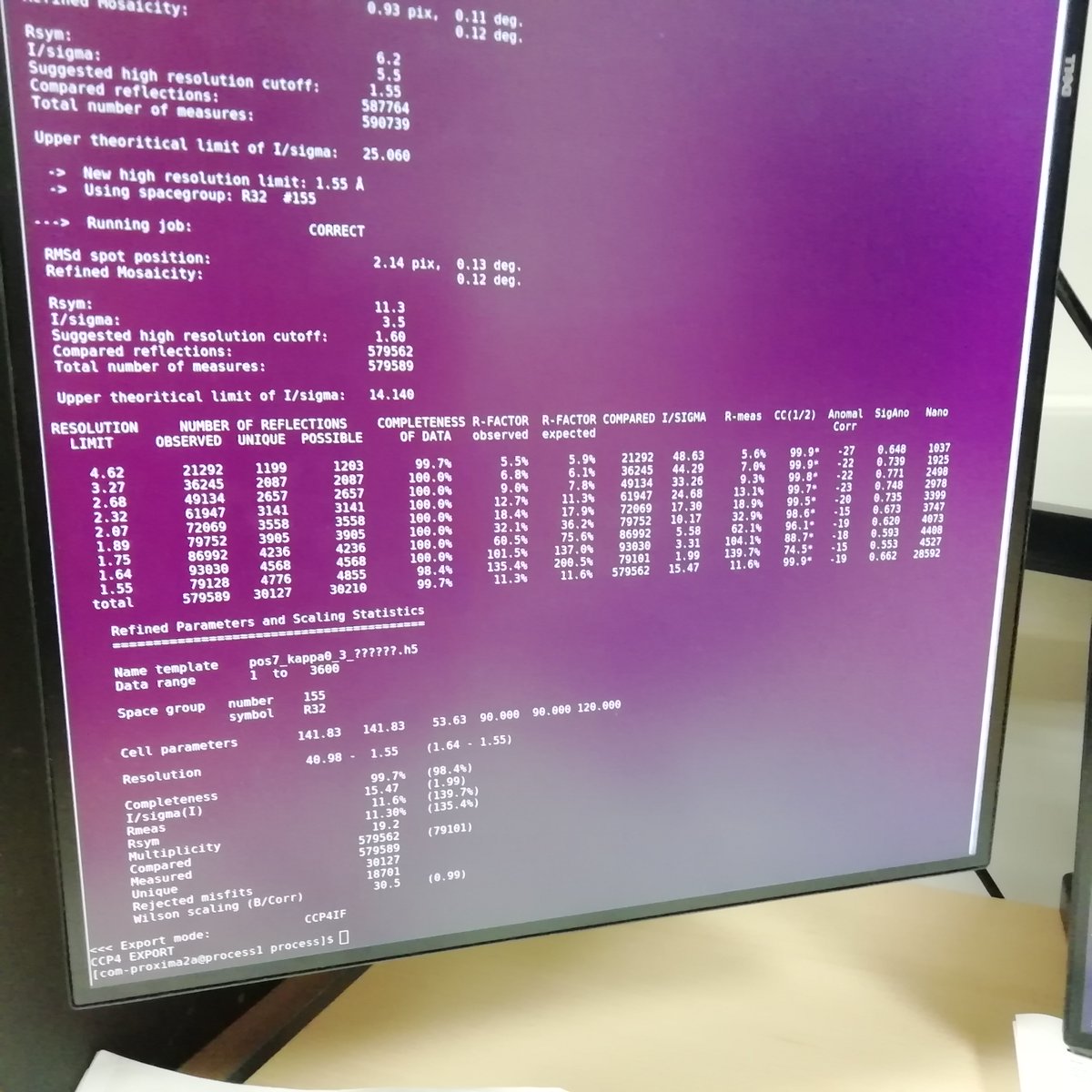 Last night, the PX2-A team achieved a major milestone with the first X-ray data from the  new MD3 goniometer!!! This installation involved several support groups, and I would like to thank all of them for their efforts and hard work! Next week: Users!