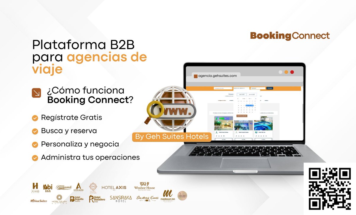 DussanAlejandro's tweet photo. La tecnología está transformando el turismo, y en GEH Suites estamos impulsando ese cambio. Presentamos Booking Connect, nuestra plataforma B2B para agencias de viaje https://t.co/VKYleeoa9s
#anato2025
#InnovaciónTurística #B2B #AgenciasDeViaje https://t.co/87Oubo03Ob