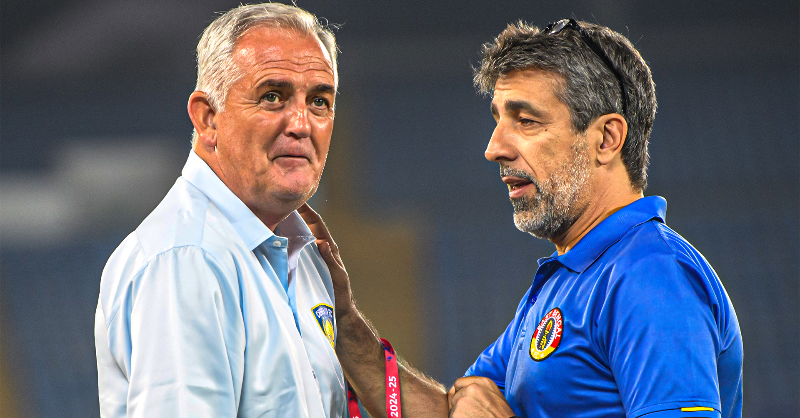 IndSuperLeague's tweet photo. "Anything can happen for us to be involved (in the playoffs)." 👀
#OwenCoyle shares his thoughts after a vital win for @ChennaiyinFC in Kolkata! 👏
#EBFCCFC #ISL #LetsFootball #ChennaiyinFC