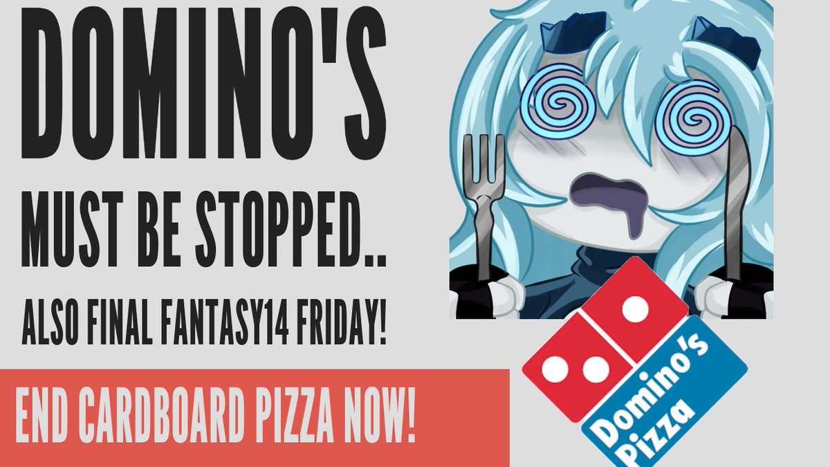 koraeda's tweet image. 🍕NEW YOUTUBE VIDEO🍕Domino&apos;s Pizza must be stopped... Also the return of Final Fantasy Friday 😱

youtu.be/sMLfS7FTwTU

#Vtuber #YouTube #ItsTimeToStop