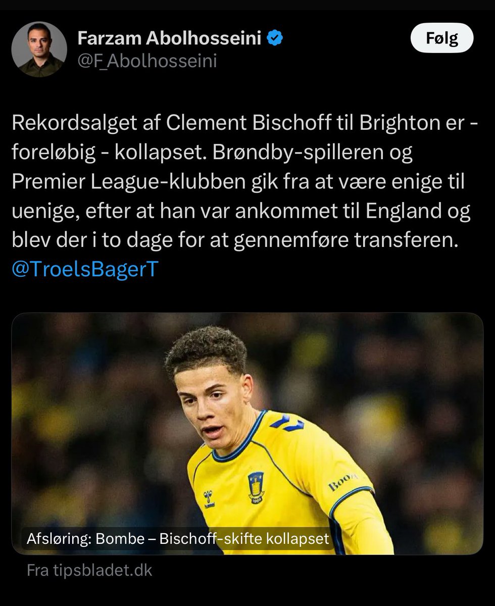 SyvPer's tweet image. Transfergættekongen har igen taget fejl #sldk #brøndby