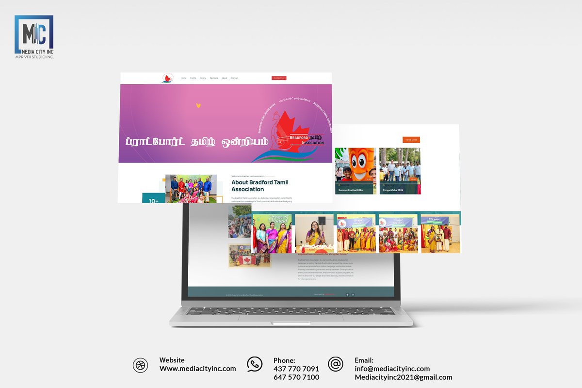 Mediacityinc's tweet photo. Exciting Launch 🚀: Check out the new website for Bradford Tamil Association! 🌐 Designed and developed by Mediacity Inc. #mediacity_inc https://t.co/qi7sfRUcIL #WebDesign #CommunityConnection #BradfordTamil” https://t.co/iLL36lQlR8