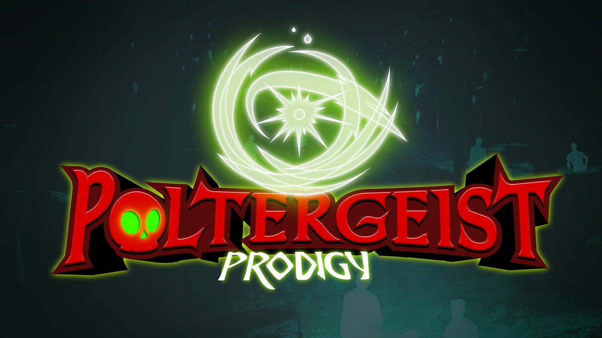 PeacockPieProd's tweet photo. We have a new logo for my upcoming game, Poltergeist Prodigy. https://t.co/W1uTi65r4M