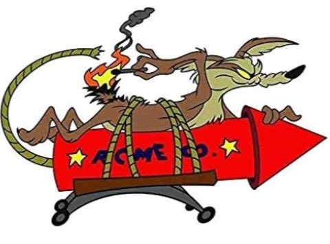 maryiverson's tweet photo. Wiley Leon Coyote &amp; DOUCHE r ordered by a NY fed judge to halt accessing any of the Treasury Dept’s sensitive payment systems. + the order reqs the destruction of all docs obtained by DOUCHE from the Treasury since Dump took office. https://t.co/5TUY3pOYpu