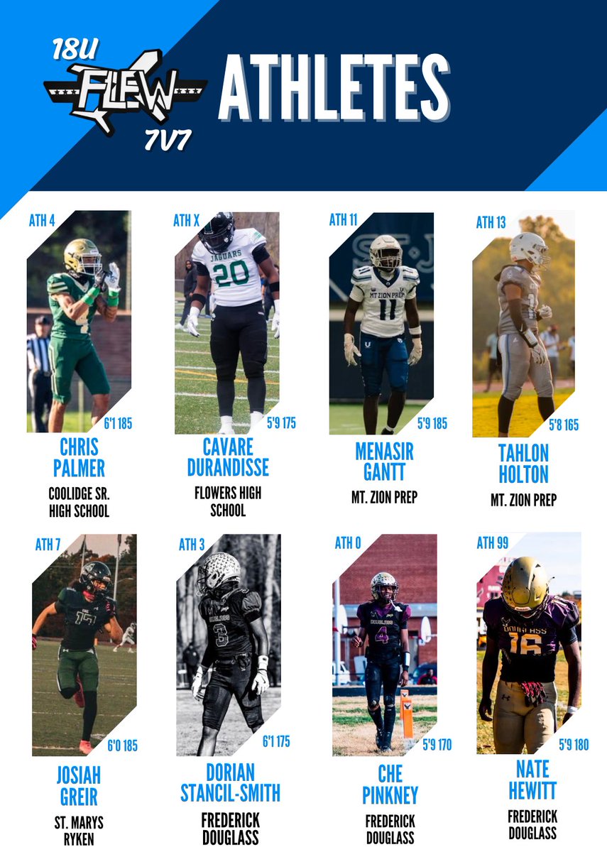 Welcome the 2025 FLEW 18u ATH’s
<a href="/TheCoach_mal/">Coach Mal</a> <a href="/JayJayHarper2/">Coach Jay</a> <a href="/Spotlight39_Pod/">SPOTLIGHT 39</a> <a href="/EdOBrienCFB/">EdOBrienCFB</a>