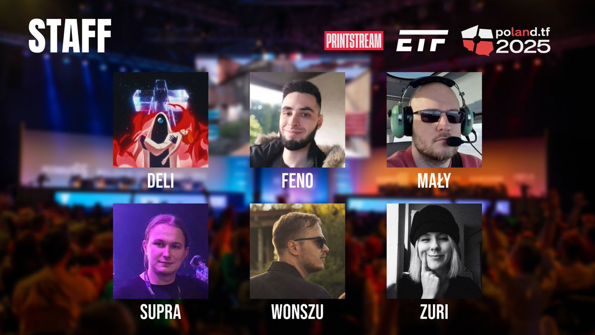 We know which teams are playing at poLANd.tf, but you don't care about that...

You care about the people behind the stream! We're proud to announce who'll be gracing your screens and running the show in 2025: