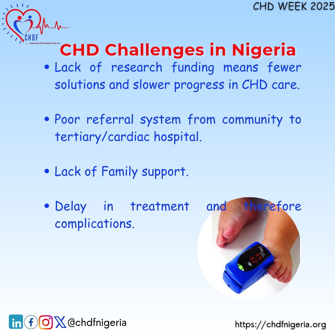 ChdfNigeria's tweet photo. Did you know 80-90% of children with CHD in Nigeria don’t survive due to late diagnosis and limited specialized care? It’s time to change the narrative. 

By establishing referral pathways from PHCs to cardiac centers, creating regional cardiac centers with specialists https://t.co/B0KvmbgKgz