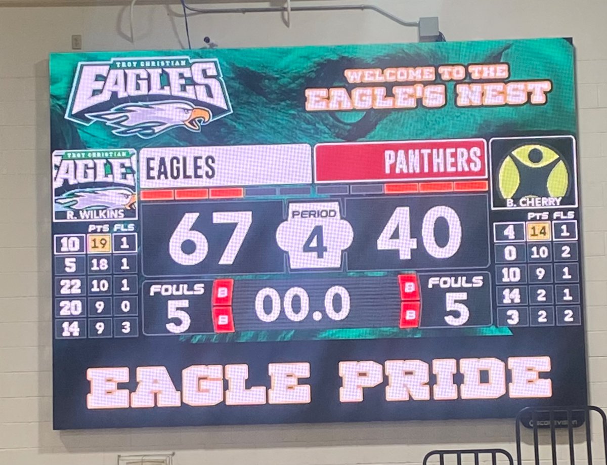 TCN GBB Final @ Troy Christian…Congrats to Nani Garcia for breaking the single season 3 pt record.