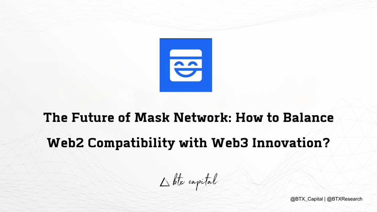 BTX Research (@btxresearch) on Twitter photo <a href="/realMaskNetwork/">Mask Network (mask.io)</a> is at the forefront of Web3 adoption, embedding decentralized tools into traditional social platforms. With $MASK hit a historic low, could a strong rebound be next? ๐
Letโs dive into its fundamentals, market potential, and why itโs a project to watch. ๐งต๐ <a href="/realMaskNetwork/">Mask Network (mask.io)</a> is at the forefront of Web3 adoption, embedding decentralized tools into traditional social platforms. With $MASK hit a historic low, could a strong rebound be next? ๐
Letโs dive into its fundamentals, market potential, and why itโs a project to watch. ๐งต๐