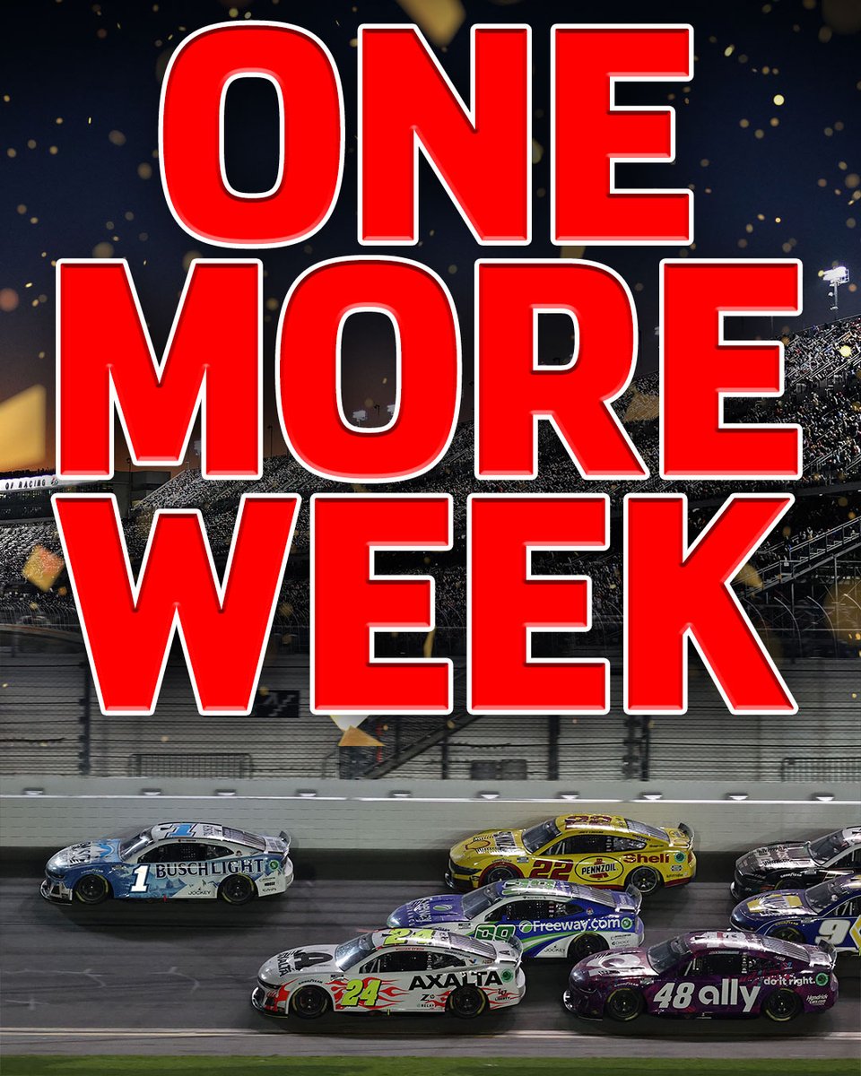NASCARonUSA's tweet photo. GET PUMPED, NASCAR FANS. #Daytona500 https://t.co/kTYlZww8ZD
