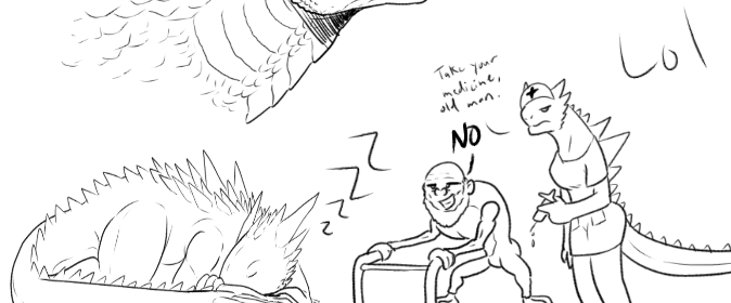 GGigantus's tweet photo. I'm trying to draw more, but life has been making me cry lately :') here are some doodles #scarking #shimo #godzillaxkong #godzilla https://t.co/s5ZpdFHL9O