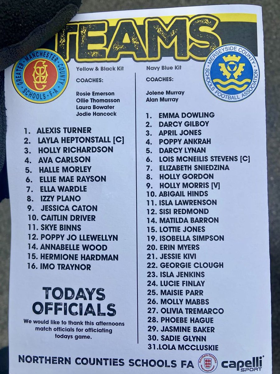 Clairewood03💫 (@clairewood03) on Twitter photo Represented Greater Manchester Schools U14’s this afternoon. Best of the best on display. Well done Annabelle, another big step forward 👏🏻⚽️ <a href="/GMCSchoolsFA/">Greater Manchester CSFA</a> <a href="/CanonSladePE/">Canon Slade PE & Sport</a> Represented Greater Manchester Schools U14’s this afternoon. Best of the best on display. Well done Annabelle, another big step forward 👏🏻⚽️ <a href="/GMCSchoolsFA/">Greater Manchester CSFA</a> <a href="/CanonSladePE/">Canon Slade PE & Sport</a>