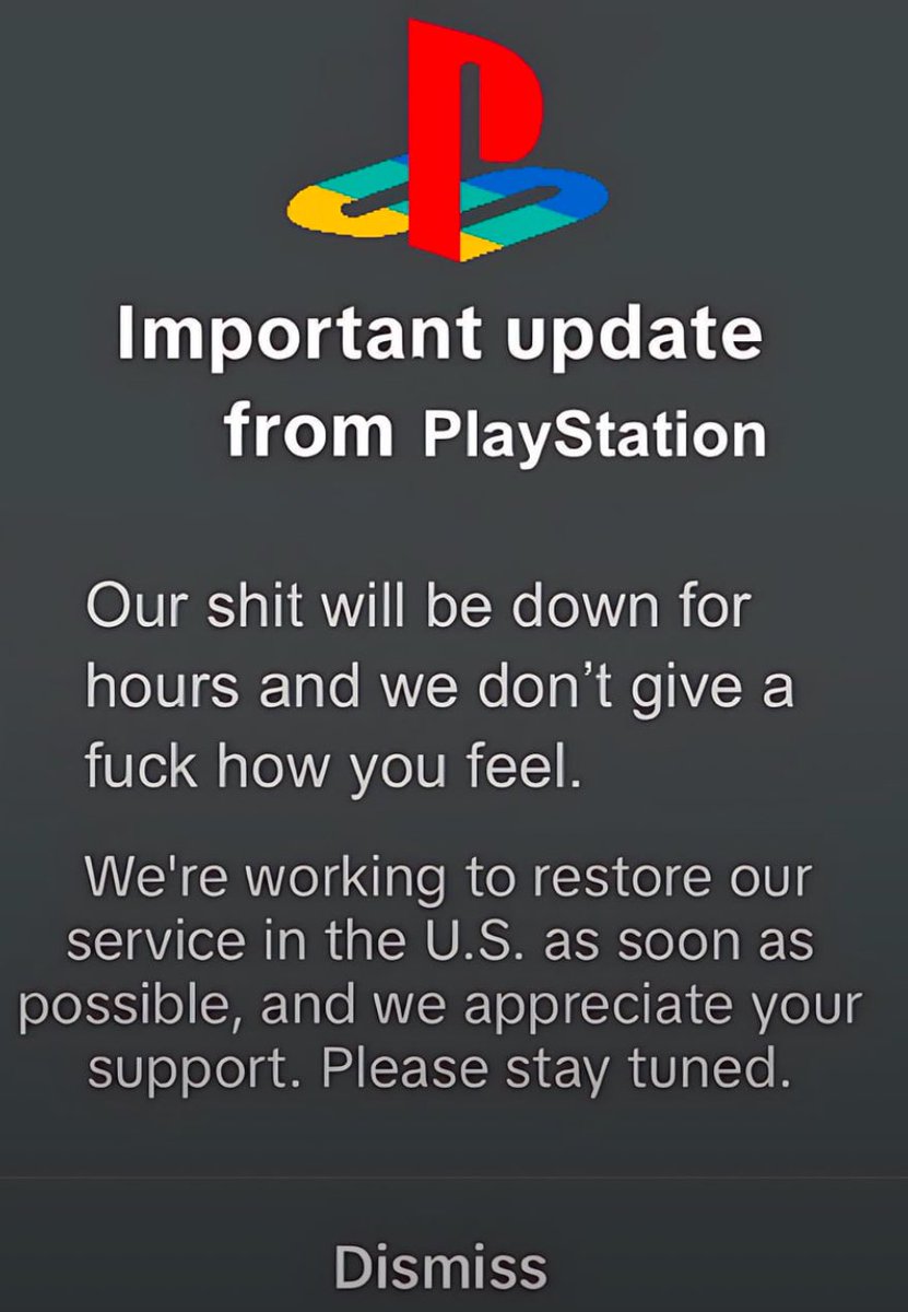 PSNCollapse's tweet photo. We will be well compensated for this Hack Sony! @PlayStation @AskPlayStation  $PSNC https://t.co/vHIwVHYqhv