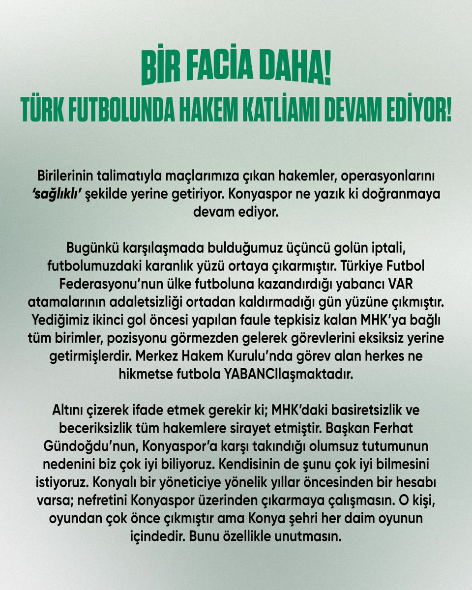 TÜMOSAN Konyaspor tweet media
