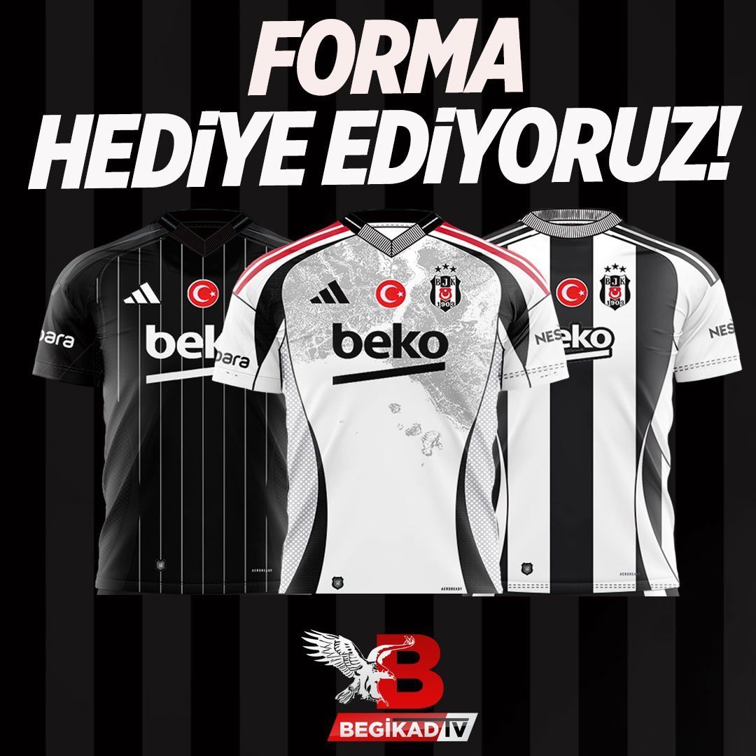 🎁 Forma hediyesi ve locada maç izleme şansı!

🦅 Beşiktaş'ın Trabzonspor’u mağlup etmesi halinde; maçın skorunu doğru tahmin eden 5 takipçimize forma hediye ediyoruz!

🚨 Bu tweeti beğenen, tweeti rt yapan ve BEGİKAD TV'yi takip eden 5 takipçimize forma hediye edeceğiz! 2