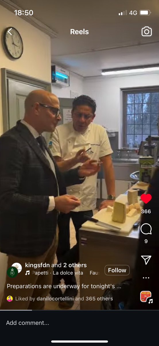 This for us is a pinch  me moment 
Our Yorkshirepecorino has been served to the king and Queen + a few famous faces 
Grazie Mille 
 for this amazing moment