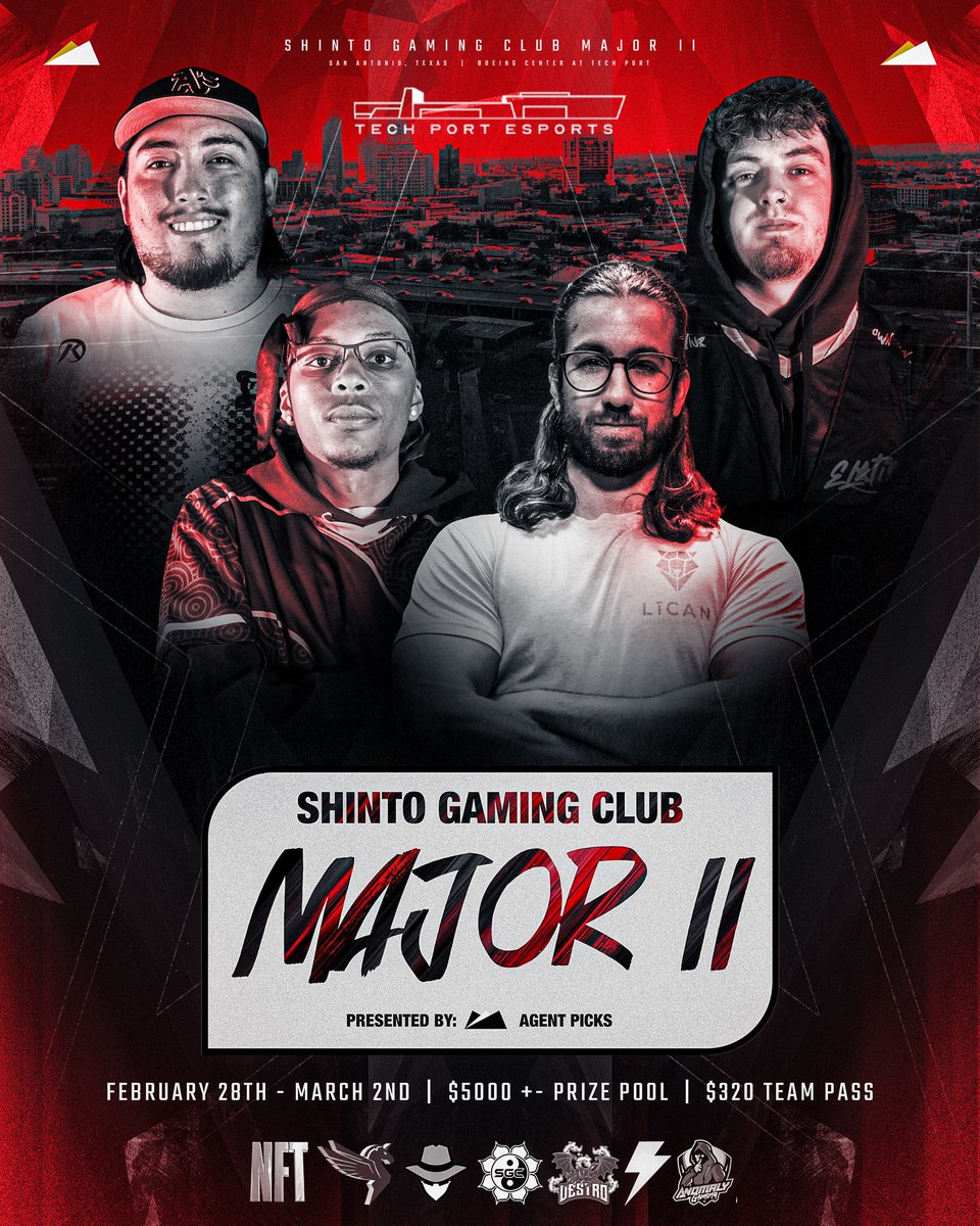 The Premier Circuit (@tpcircuit) on Twitter photo 🚨 <a href="/ShintoGC/">Shinto Gaming Club</a> Major II 🚨
Presented By: <a href="/AgentPicksGG/">Agent Picks</a>
🗓️ Febuary 28 - March 2
📍 San Antonio, TX - <a href="/TechPortEsports/">Tech Port Esports</a>
🏆$5,000 Prize Pool +/-
🎫5 passes left
⛓️ start.gg/tournament/shi…
Sponsored By:
<a href="/PulzeController/">Pulze Controllers</a>
<a href="/Lo6Gaming/">LEGENDS OF 6</a>
<a href="/NFTENERGYDRINKS/">nftenergydrinks.eth</a>
<a href="/Destro__Gaming/">Destro Gaming</a> 🚨 <a href="/ShintoGC/">Shinto Gaming Club</a> Major II 🚨
Presented By: <a href="/AgentPicksGG/">Agent Picks</a>
🗓️ Febuary 28 - March 2
📍 San Antonio, TX - <a href="/TechPortEsports/">Tech Port Esports</a>
🏆$5,000 Prize Pool +/-
🎫5 passes left
⛓️ start.gg/tournament/shi…
Sponsored By:
<a href="/PulzeController/">Pulze Controllers</a>
<a href="/Lo6Gaming/">LEGENDS OF 6</a>
<a href="/NFTENERGYDRINKS/">nftenergydrinks.eth</a>
<a href="/Destro__Gaming/">Destro Gaming</a>