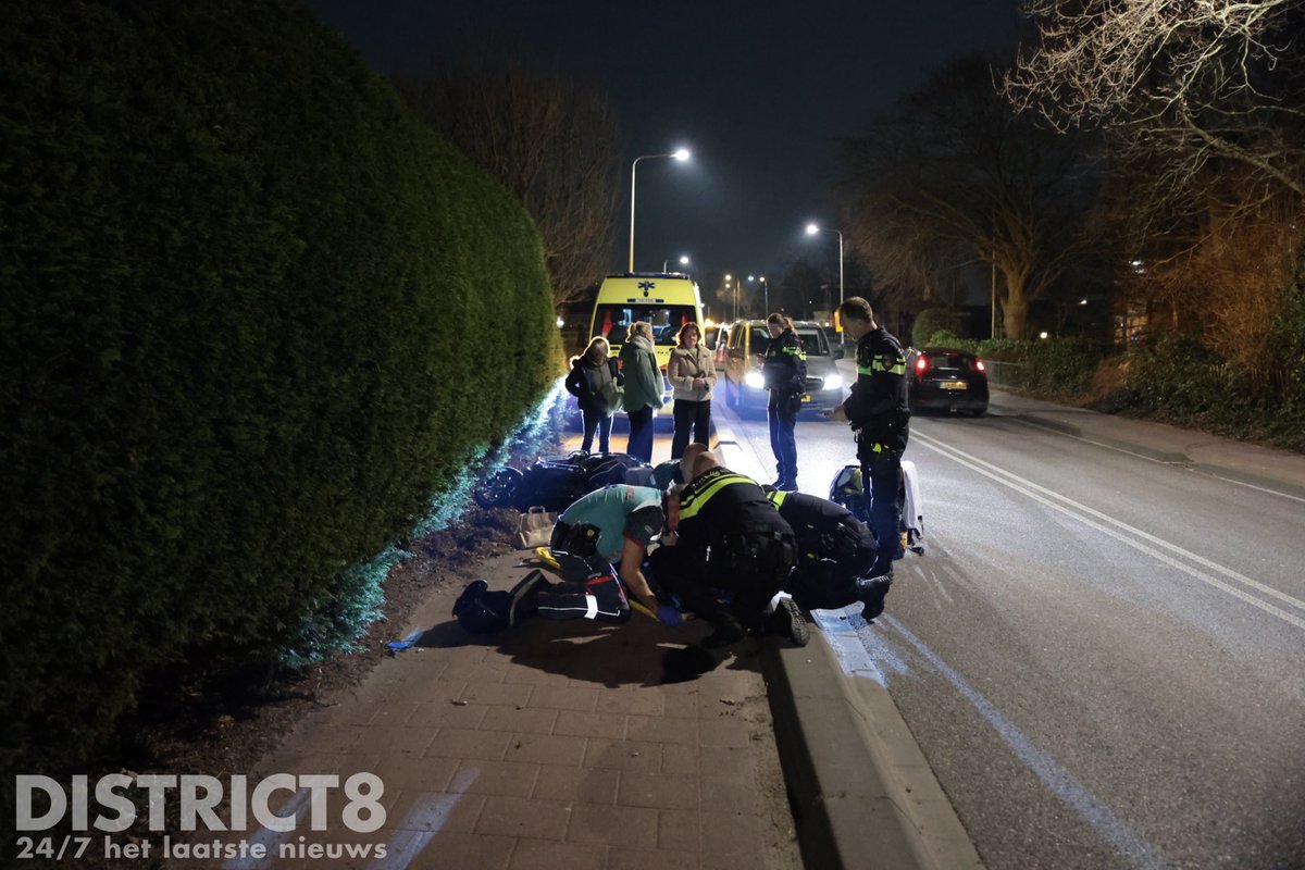 Scooterrijder gewond na val op Zwartendijk in Monster