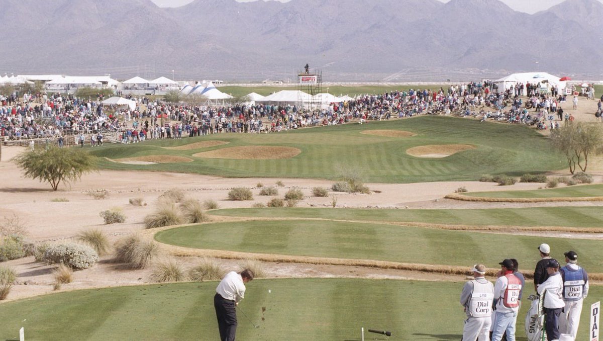 The 16th hole at the <a href="/WMPhoenixOpen/">WM Phoenix Open</a>, 30 years ago: