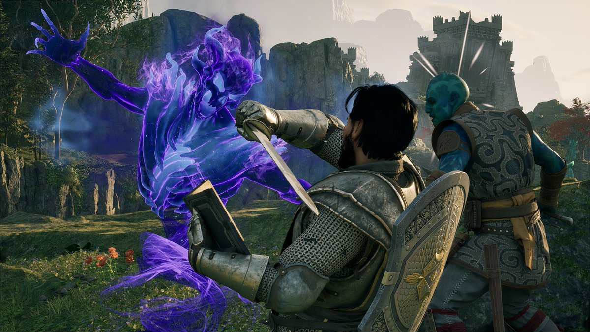 AvowedtheGame's tweet photo. Phantoms are restless souls unable to sever their ties to the mortal realm, often birthed from violent or traumatic deaths. Unlike lost souls, they linger—bound to the physical world to attack kith without discrimination. https://t.co/aOMKqahop9