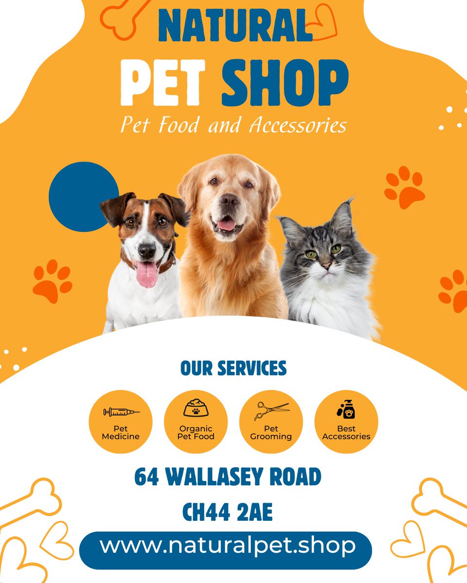 Hello! When you have time, drop into our pet store located on Wallasey Road. And remember — we offer delivery services throughout the UK as well!

#happydog #dogoftheday #doglovers #dogslife #naturalpetshop