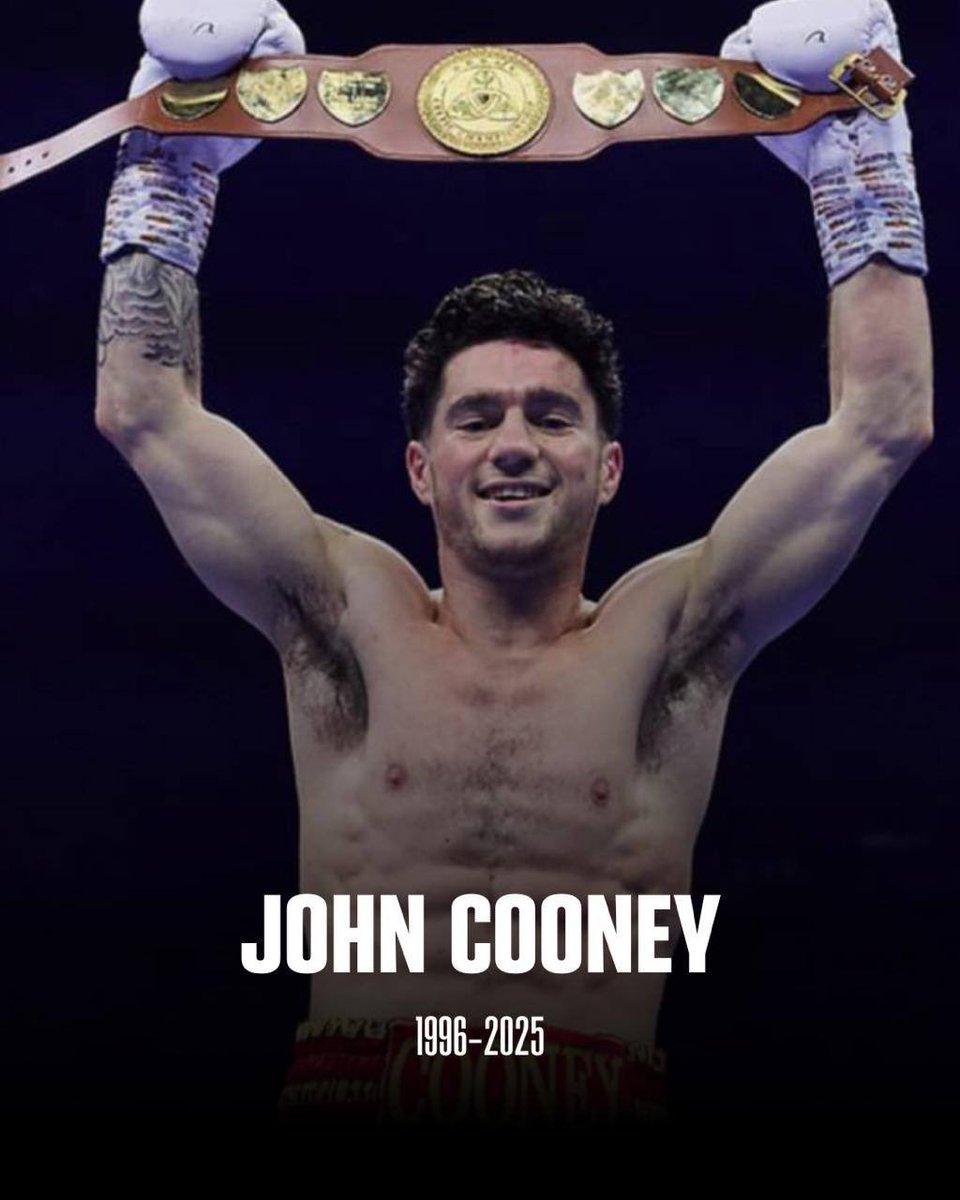💔 Heartbreaking news that John Cooney has sadly passed away.

All of our thoughts and prayers are with John’s family and close friends at this sad time.

Rest in peace champ 🕊️