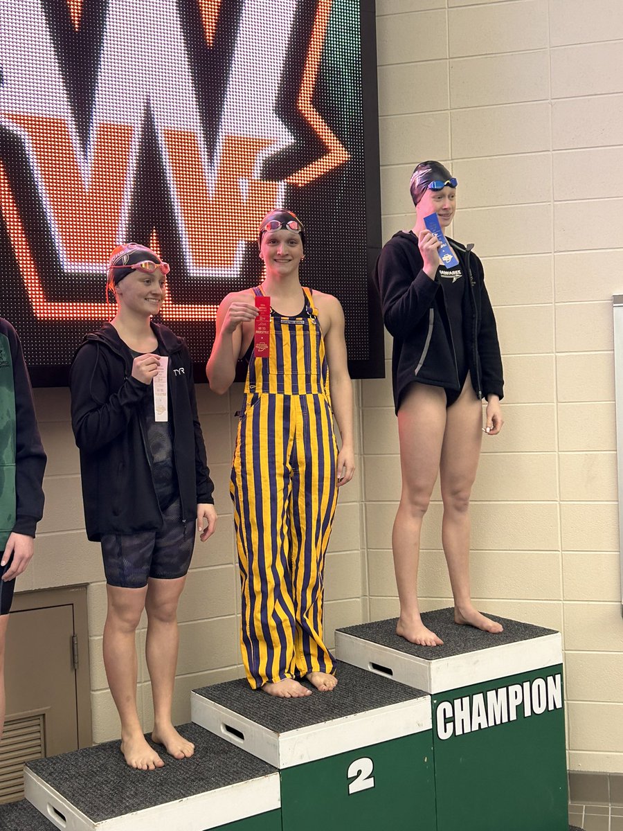 AngolaSwimming's tweet image. 2025 Girls Sectional Finals

50 Yard Freestyle

Ella Sears placed 2nd with a School Record and State Qualifying time of 23.55!

Lucy James placed 13th!

#APride @IHSAA1 @SteveLantz1