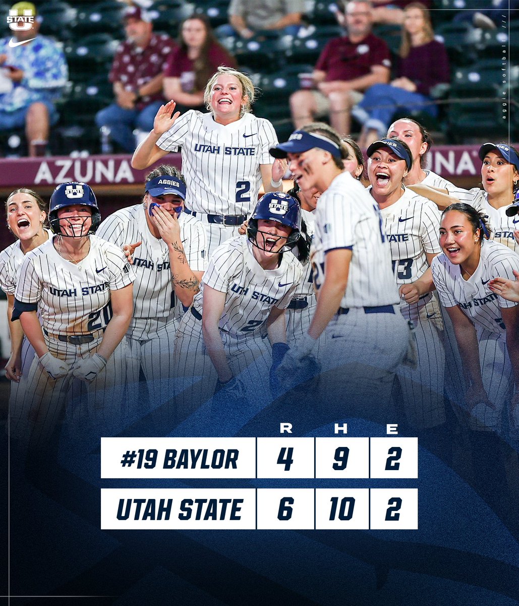 USU Softball (@ususoftball) on Twitter photo LIGHT. THAT. A. BLUE!!! ๐ต
Aggies take down No. 19 Baylor for first win over a ranked opponent since 2022!
#AggiesAllTheWay LIGHT. THAT. A. BLUE!!! ๐ต
Aggies take down No. 19 Baylor for first win over a ranked opponent since 2022!
#AggiesAllTheWay