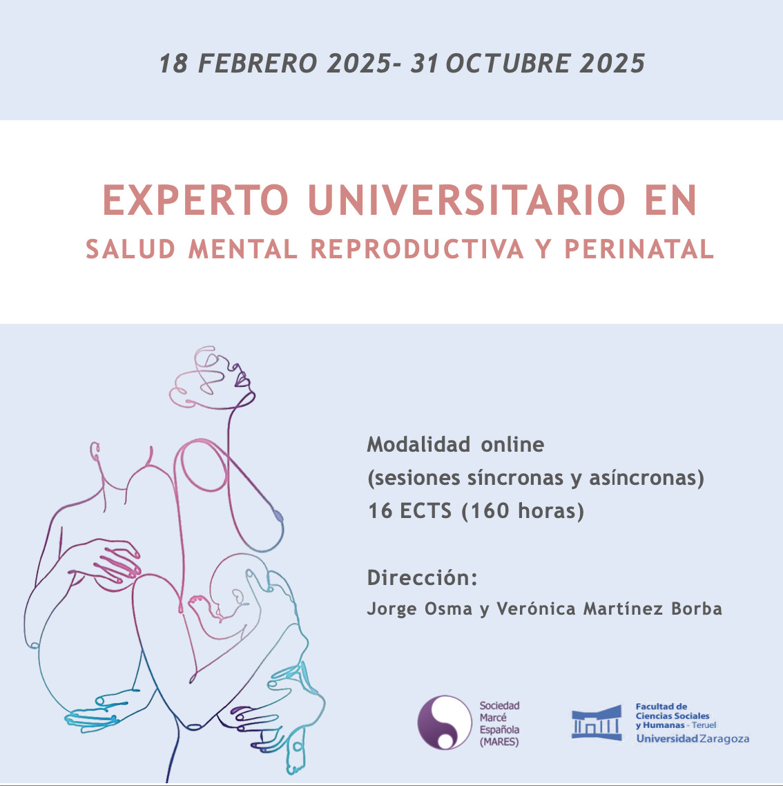 ¡Última oportunidad! 

El Experto Universitario en Salud Mental Reproductiva y Perinatal inicia el 18 de febrero. Aún puedes inscribirte y formar parte de esta formación única con un equipo docente internacional.  
No pierdas esta oportunidad de especialización. ¡Inscríbete ya!