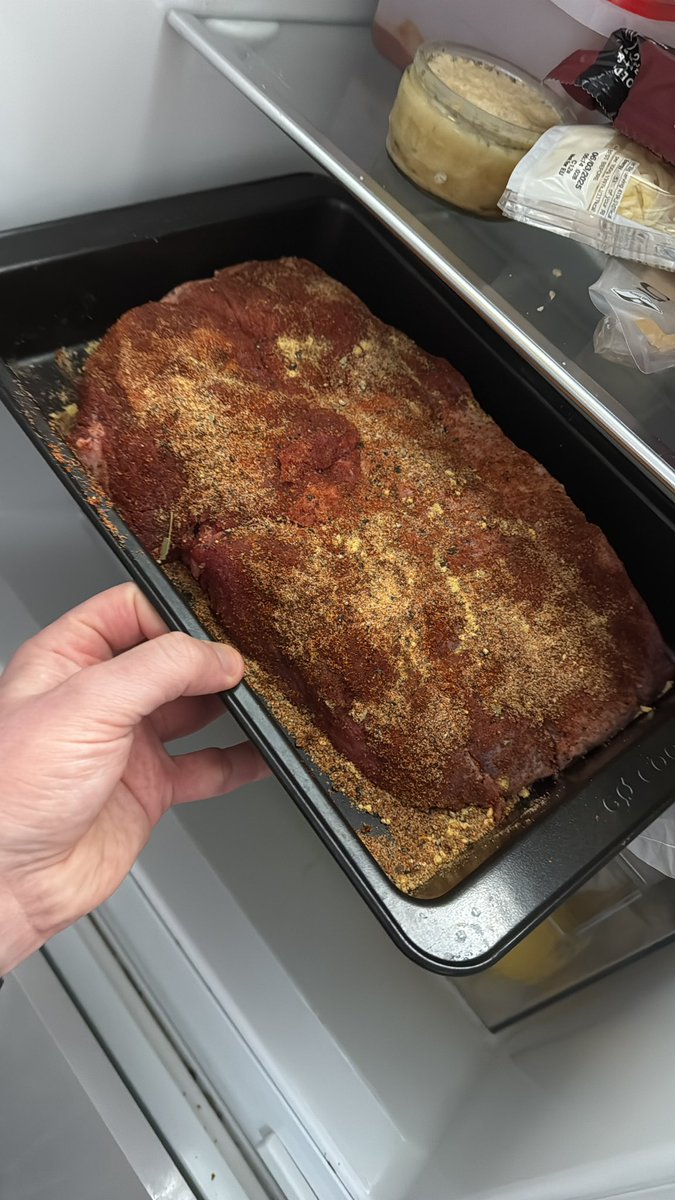 Part 1 of the American feast weekend in preparation for tomorrows #SuperBowlLIX  . Detroit style pizza and tomorrow Texas brisket rub prepped. Meat as usual, reliably sourced from <a href="/Hayesbutchers1/">Hayes Butchers</a>