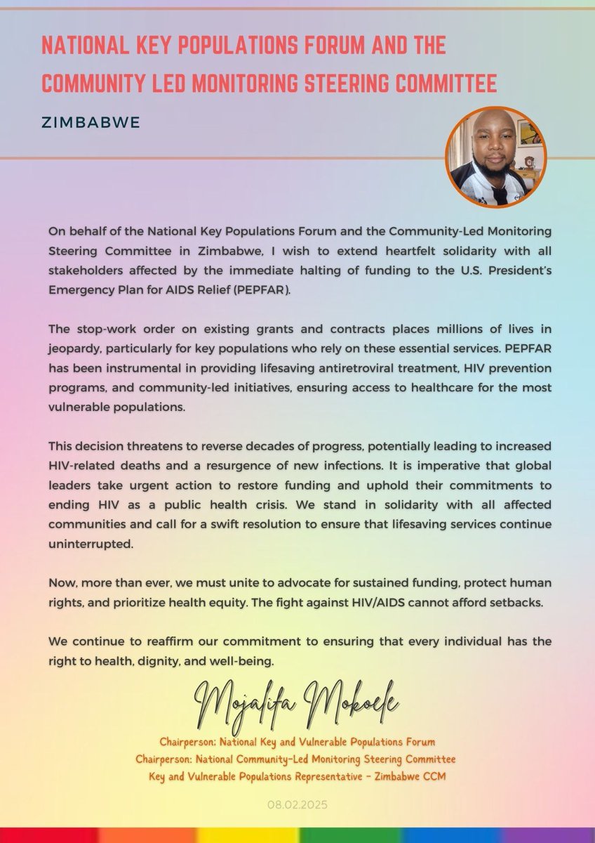 The Sexual Rights Centre stands in solidarity with key populations and affected communities. PEPFAR has been a lifeline for HIV prevention and treatment—its suspension threatens to undo decades of progress.
 #SavePEPFAR #HIVPrevention #HealthForAll