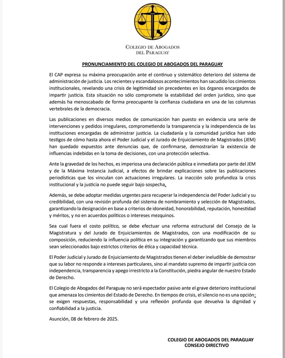 CAP_py's tweet image. Comunicado sobre la situacion actual del JEM.