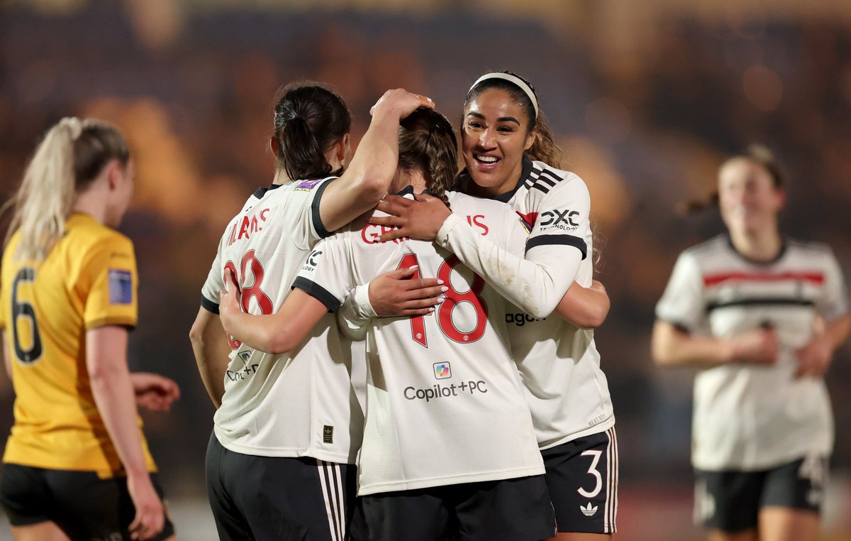 ManUtdWomen's tweet photo. A debut double for Mared Griffiths ❤️

#MUWomen || #WomensFACup https://t.co/B34rN9tjU6