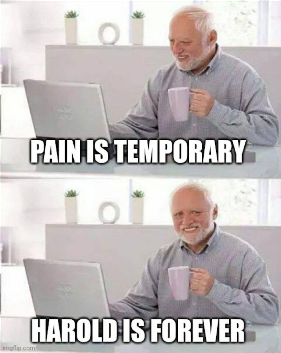 Pain comes and goes, but LEGENDS NEVER DIE. $HAROLD isn’t just a meme,it’s a symbol of survival, a badge of honor, a way of life. They laughed. They doubted but HAROLD kept rising because

PAIN is Temporary, $HAROLD is Forever! 

Join the HAROLD Army
discord.gg/5aMjDVnMrm