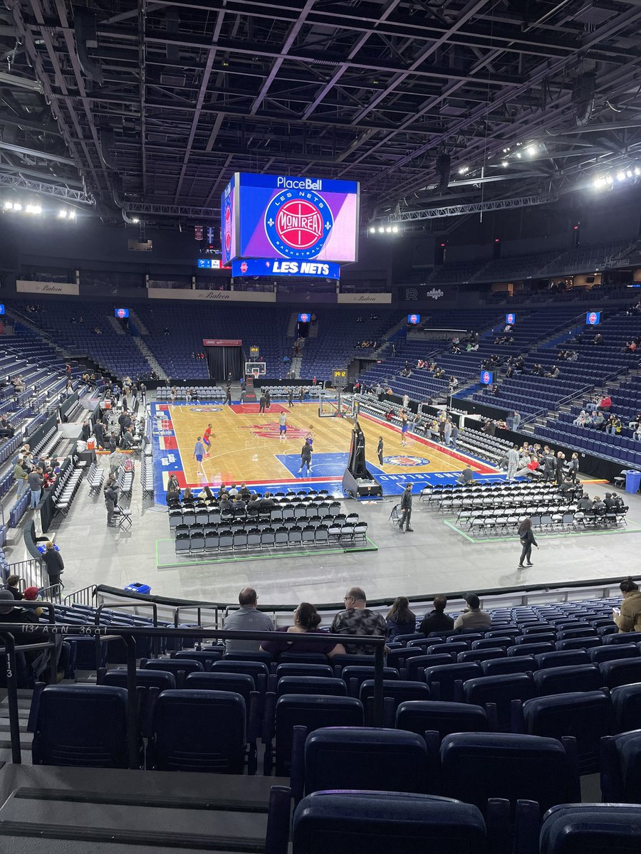 MarkyBgin's tweet photo. En direct de la Place Bell cet après-midi. @LongIslandNets #GLeague #NBA #stadiumschaser https://t.co/aAJQgFLmui