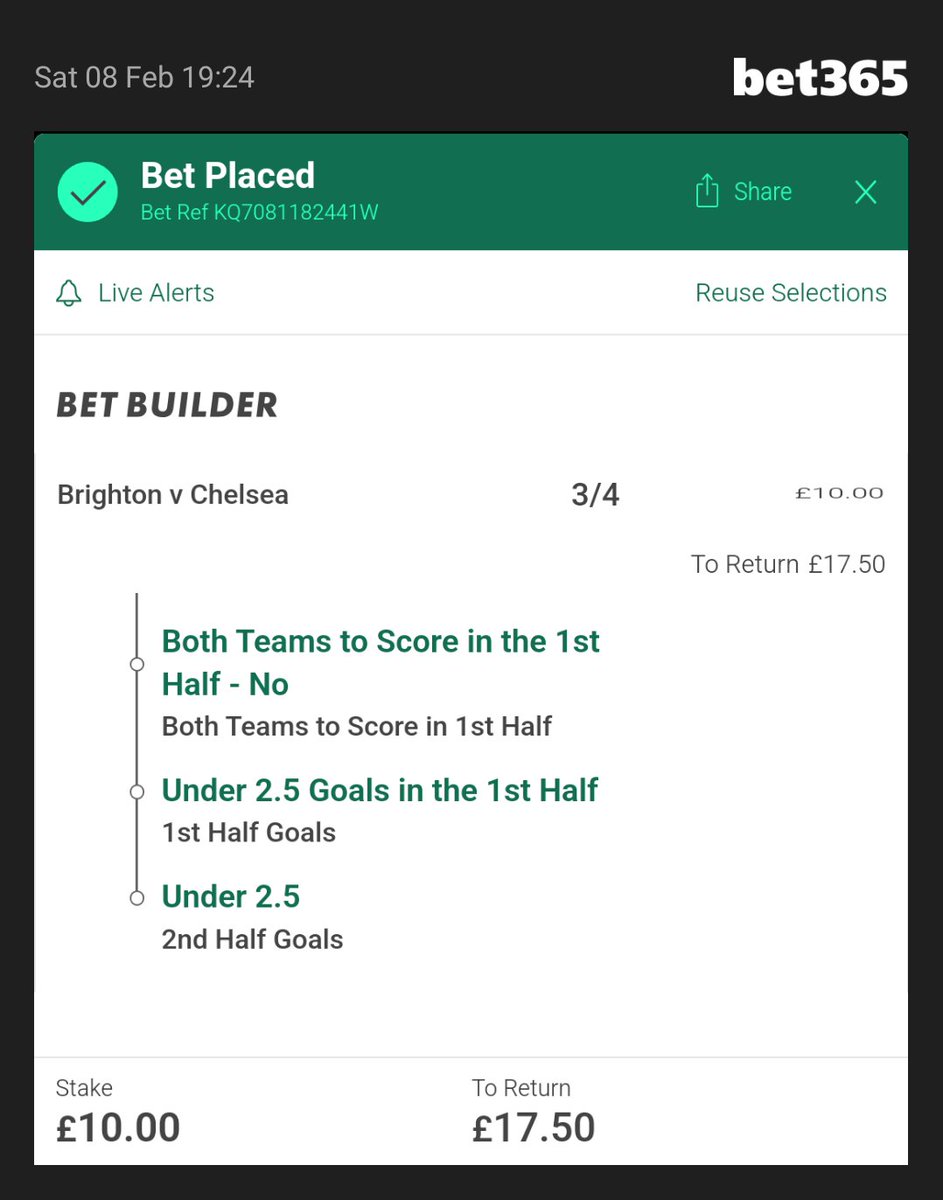 eyup_io's tweet photo. 🚀 Bet Builder Locked In! 🔥💰
💥 Brighton 🆚 Chelsea
✅ Both teams NOT to score in 1st half
✅ Under 2.5 goals in 1st half ⚽
✅ Under 2.5 goals in 2nd half ⚽
💷 £10 ➡️ £17.50 if it lands! 🤞🎯
#BRICHE #FACup #ACCA #BetBuilder #Brighton #Chelsea #FootyBets #BigWinLoading 🍀⚡