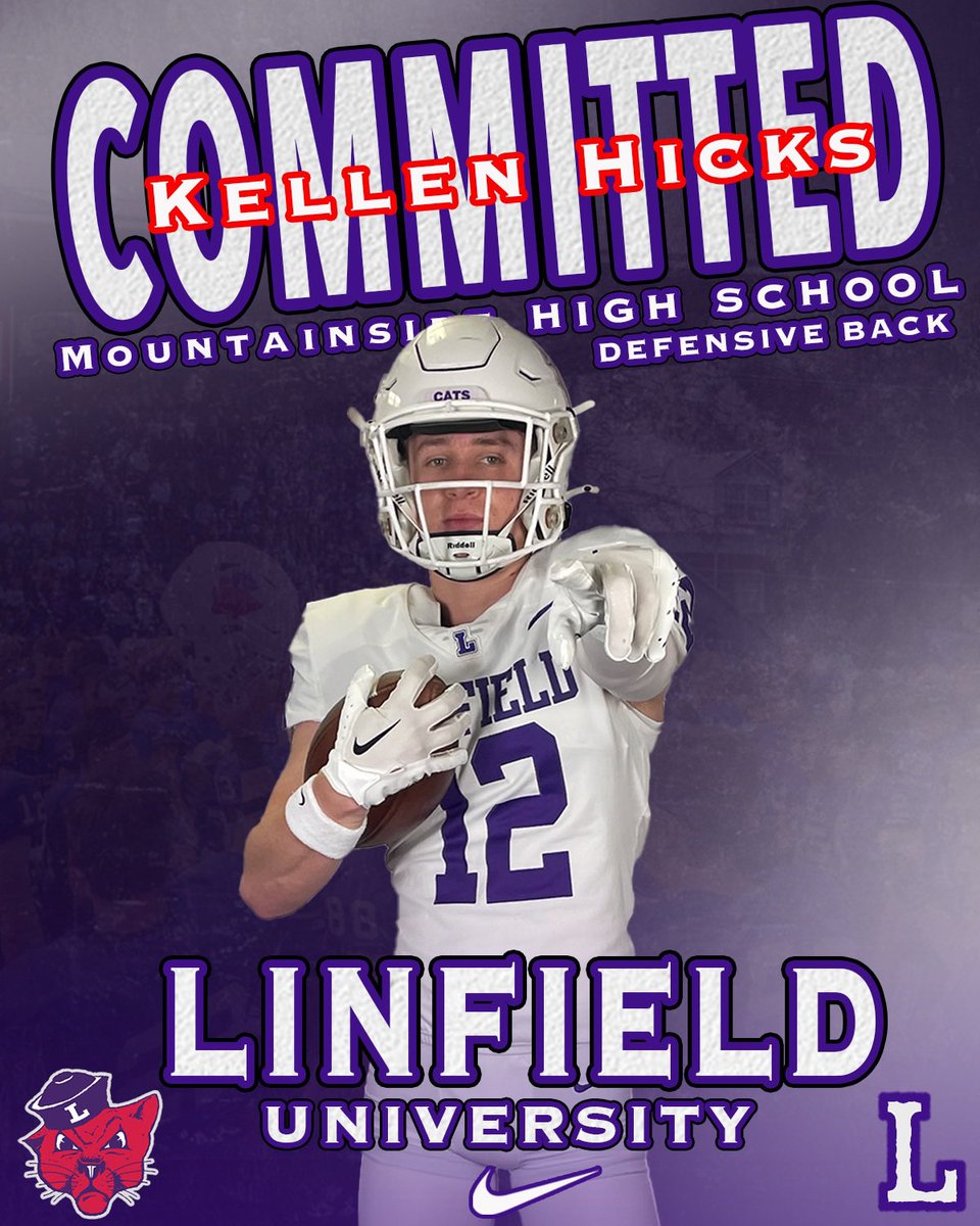Kellen Hicks (@kellenhicks23) on Twitter photo 100% Committed!! Thank you to all my coaches and everyone who has supported me!! <a href="/LinfieldFB/">Linfield Football</a> <a href="/Adin_wolf13/">Adin Wolf</a> <a href="/JettSearle1/">Jett searle</a> <a href="/CoachSmithCats/">Coach Joseph Smith</a> <a href="/KeanonLowe/">Keanon Lowe</a> <a href="/jt_testa/">Coach James Testa</a> 100% Committed!! Thank you to all my coaches and everyone who has supported me!! <a href="/LinfieldFB/">Linfield Football</a> <a href="/Adin_wolf13/">Adin Wolf</a> <a href="/JettSearle1/">Jett searle</a> <a href="/CoachSmithCats/">Coach Joseph Smith</a> <a href="/KeanonLowe/">Keanon Lowe</a> <a href="/jt_testa/">Coach James Testa</a>
