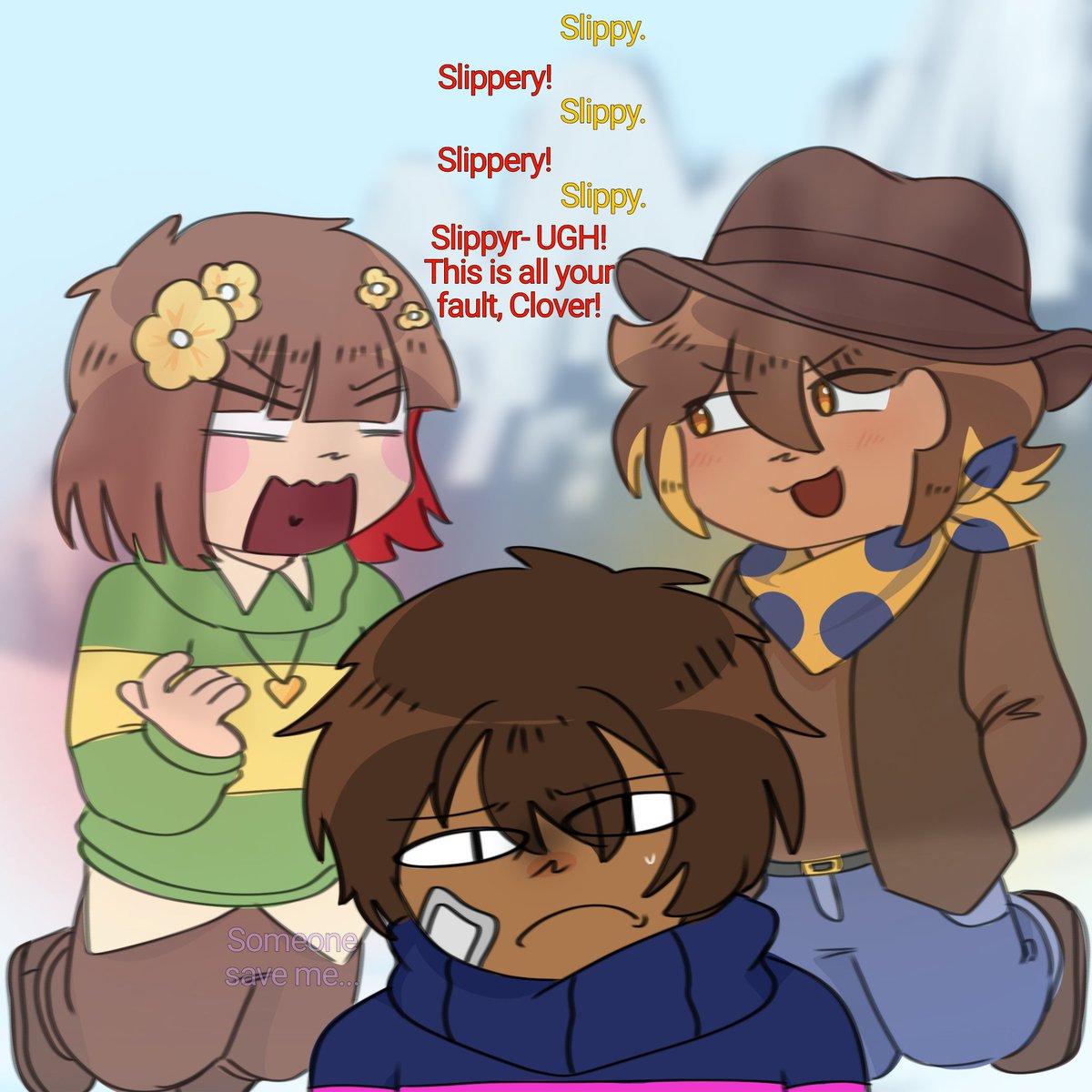 OnionMel0's tweet image. Oh how i love these idiots

#UTRY #Cocoapowder #UndertaleYellow