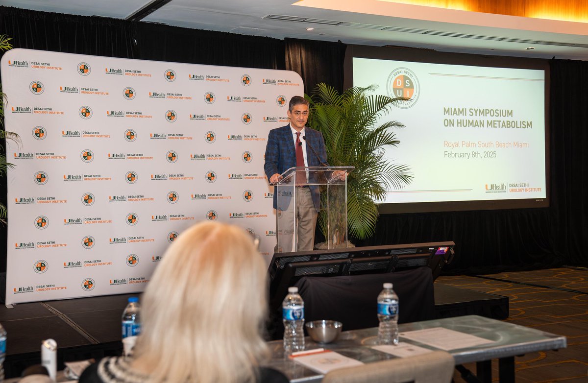 Desai Sethi Urology Institute (@dsui_miami_uro) on Twitter photo <a href="/NimaSharifiMD/">Nima Sharifi</a> welcomes attendees to the 2nd annual Miami Metabolism meeting today <a href="/RoyalPalmsHotel/">Royal Palms Resort</a> where thought exchange & collaboration amongst researchers in #metabolism from around the world is taking place. <a href="/NimaSharifiMD/">Nima Sharifi</a> welcomes attendees to the 2nd annual Miami Metabolism meeting today <a href="/RoyalPalmsHotel/">Royal Palms Resort</a> where thought exchange & collaboration amongst researchers in #metabolism from around the world is taking place.