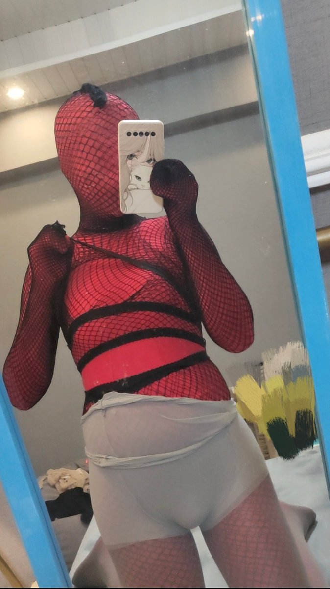 灵感来源蜘蛛侠~
#pantyhoseencasement #丝包