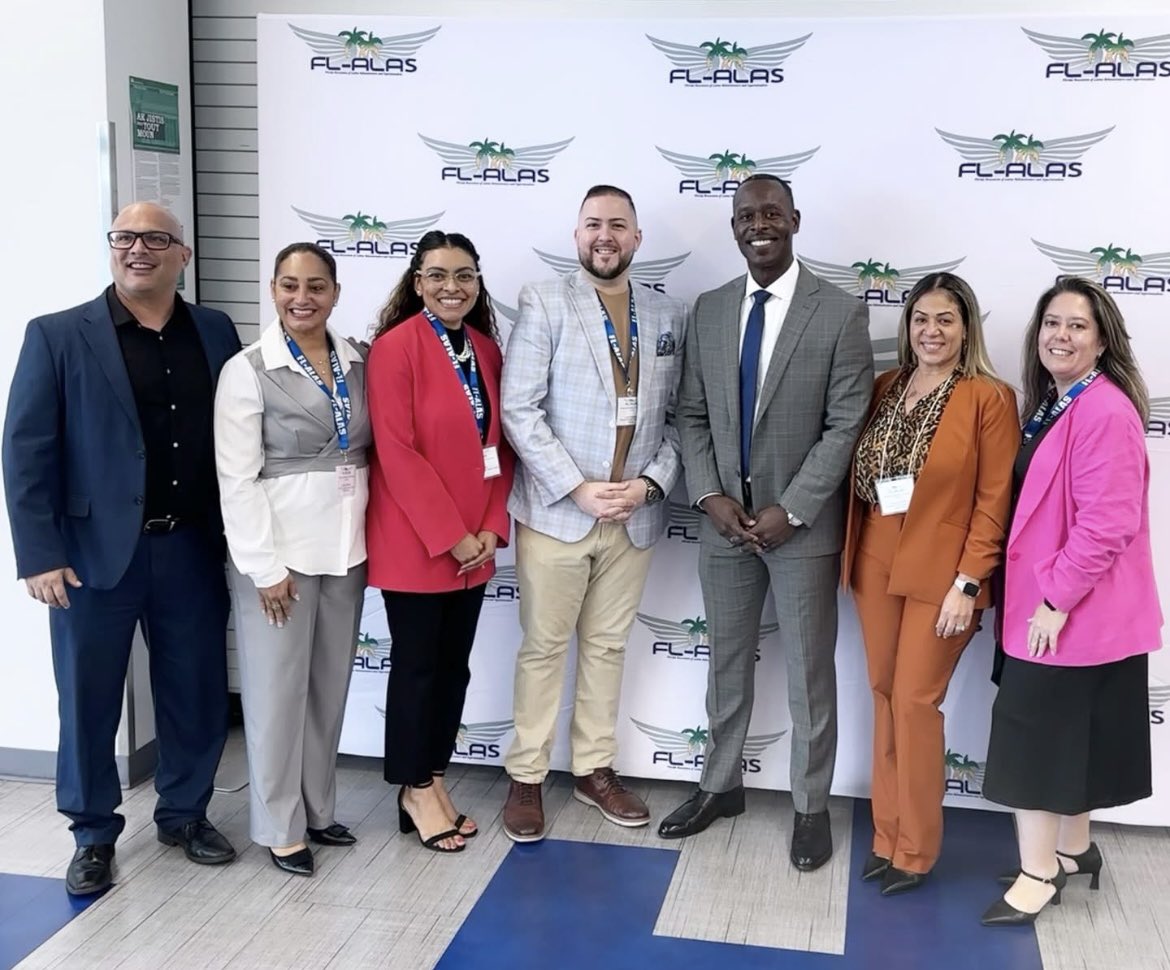 DrThelwell's tweet photo. BCPS leaders at the FL Association of Latino Administrators &amp; Superintendents (ALAS) Conference: Focus on Innovation &amp; Technology (FIT) Forum w/our very own, Superintendent Dr. Howard Hepburn and Chief Safety &amp; Security Officer, DR. Ernie Lozano #WonderfulSaturday https://t.co/cb9I78VH0G