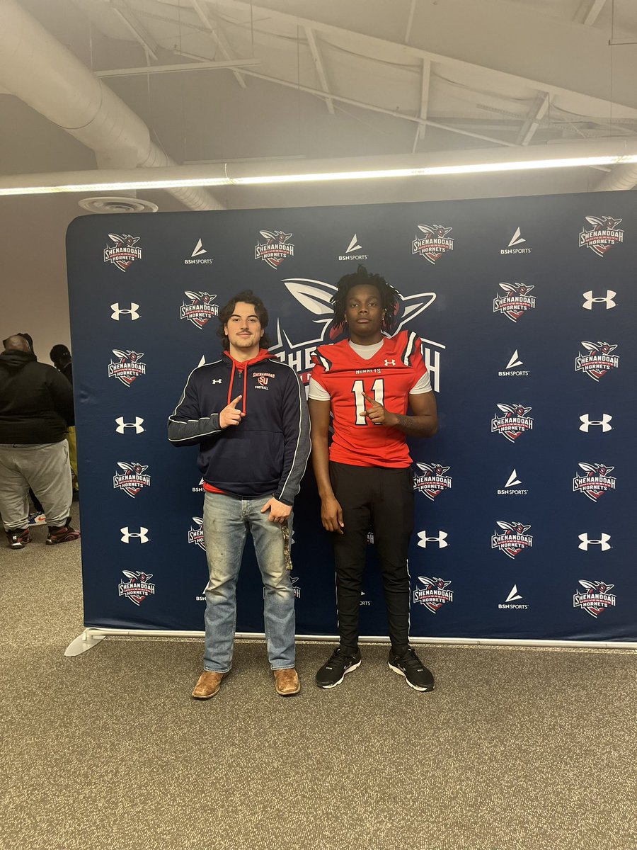 Had a nice visit at Shenandoah today had a great time!!! <a href="/yoder847/">Coach Yoder</a> <a href="/Br0ckMcCullough/">Brock McCullough</a> <a href="/meademustangsfb/">Meade Mustangs Football</a> <a href="/Ajwall08/">AJ Wallace (aiwallace@aacps.org)</a> <a href="/TanardoSharps/">Tanardo Sharps</a> <a href="/S_Hodgin/">Stan Hodgin</a> <a href="/SUhornetsFB/">Shenandoah Football</a> <a href="/56ways/">KalvinOliver</a>