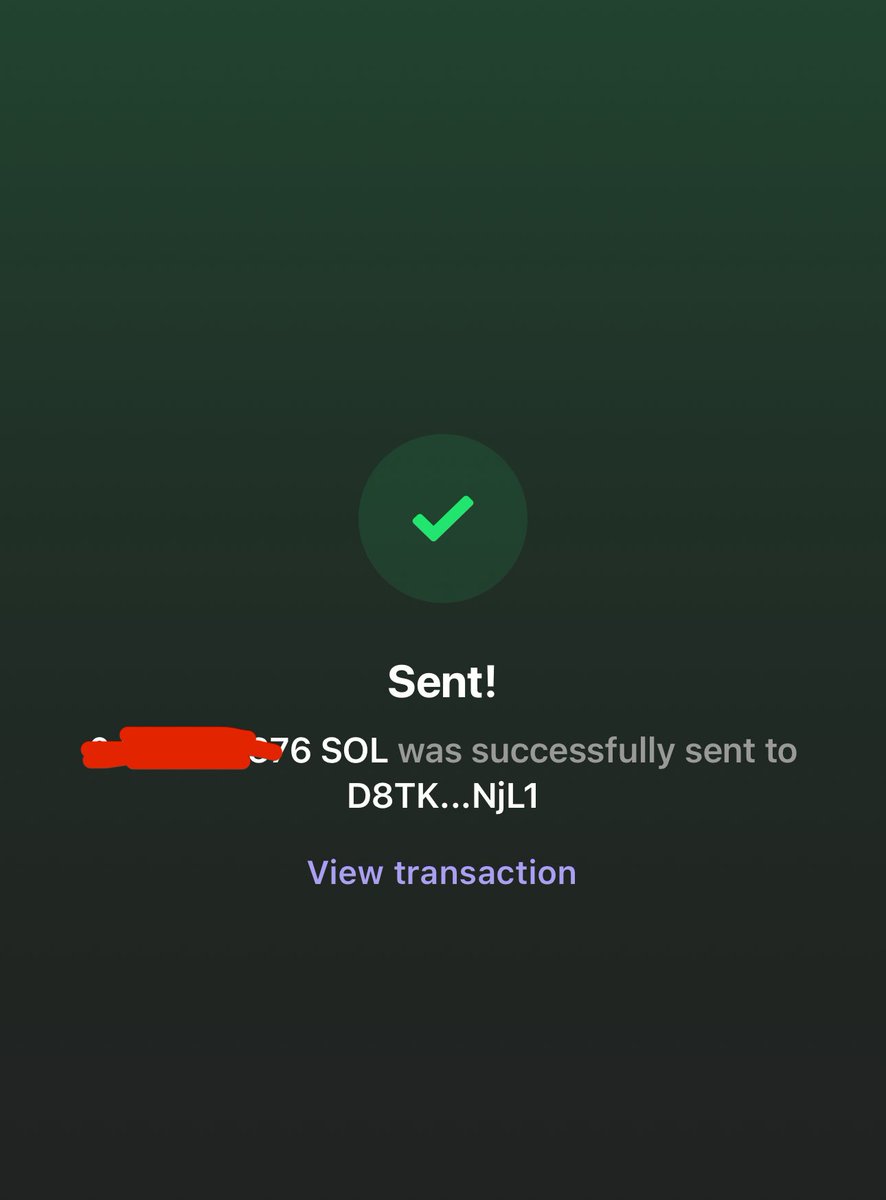 crypto_crores's tweet photo. Congrats, bro! Sent you some SOL. Who’s next, guys? https://t.co/AsQNLZjvtZ