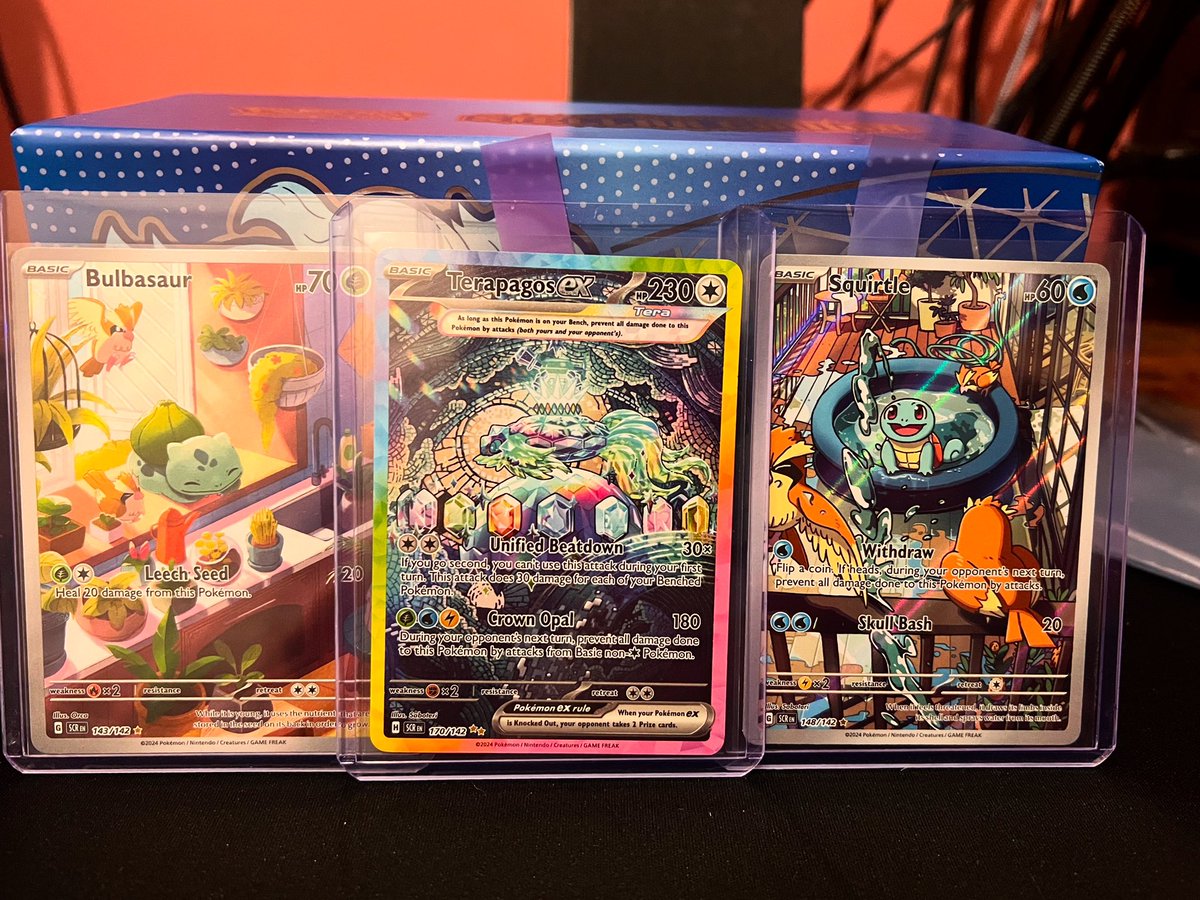 CactusBraph's tweet image. So I’ve started to invest into Pokemon, nearly complete my first set.

#stellarcrown #pokemon #bigpulls